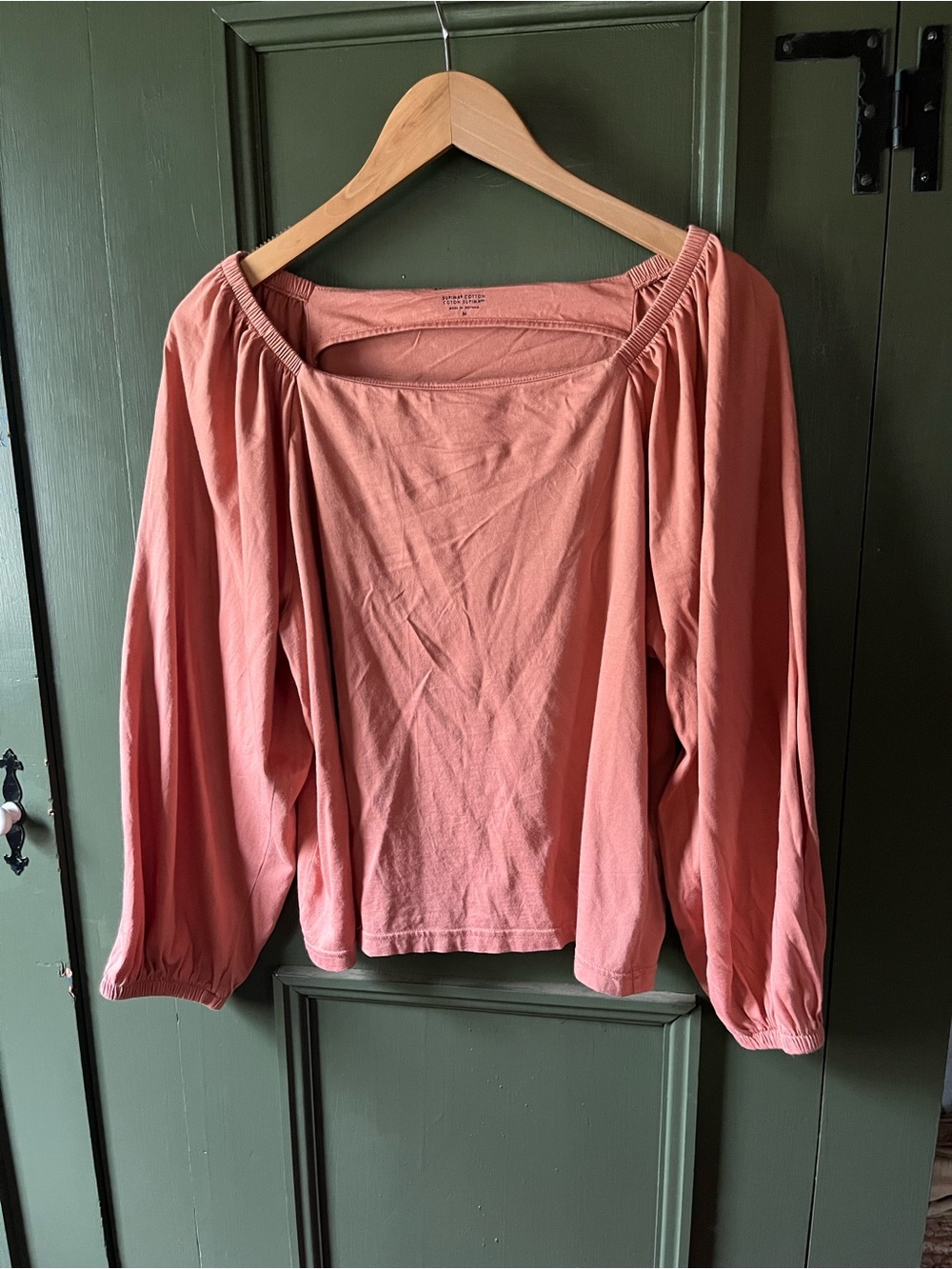 Banana Republic Rose Long-Sleeve Peasant Top